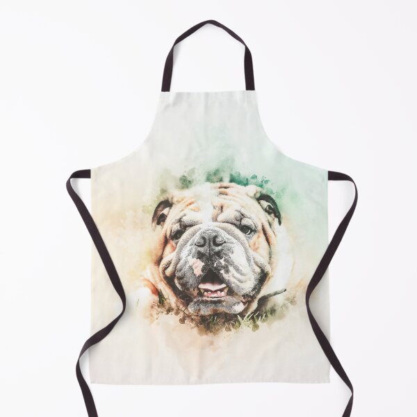 English Bulldog Painting Apron