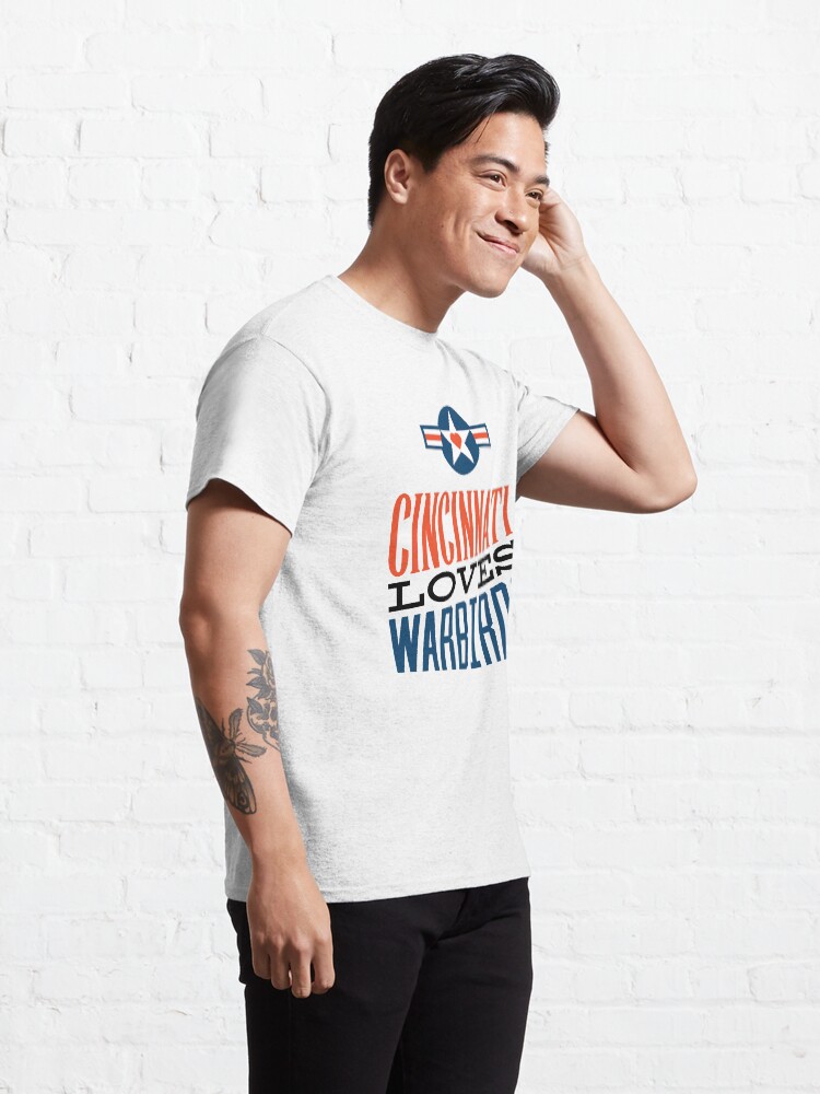 Thumbnail 5 of 7, Classic T-Shirt, Cincinnati Loves Warbirds color designed and sold by Aeronautdesign.