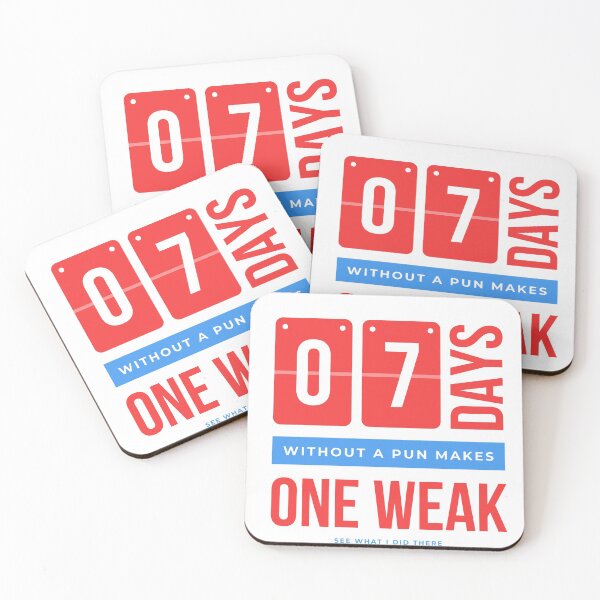 Item preview, 7 days withought a pun makes one weak designed and sold by clara wafik.
