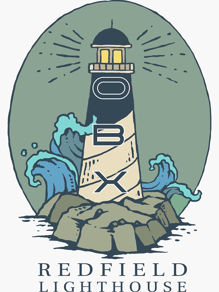 "OBX Redfield Lighthouse" Sticker for Sale by Phristo Redbubble