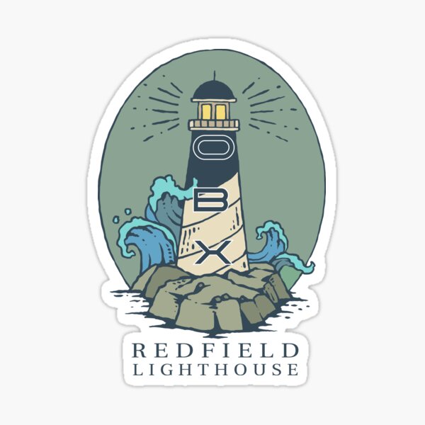 "OBX Redfield Lighthouse" Sticker for Sale by Phristo Redbubble