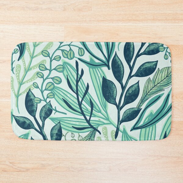 Item preview, Leafy Green Floral Pattern designed and sold by rachelchxn.