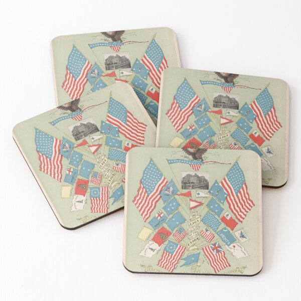 Item preview, Flags of American History (1901) Historic USA Symbols designed and sold by BravuraMedia.