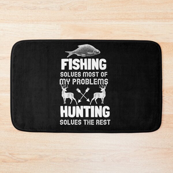 Item preview, Fishing Solves Most Of My Problems Hunting Solves The Rest Funny Slim Fit T-Shirt designed and sold by Giftee01.