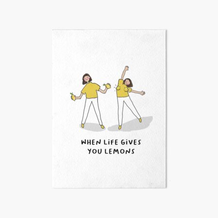 When Life Gives You Lulu Lemons | Art Board Print