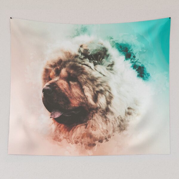Artikelvorschau, Chow-Chow-Gemälde entworfen und verkauft von artworkbyrihen.