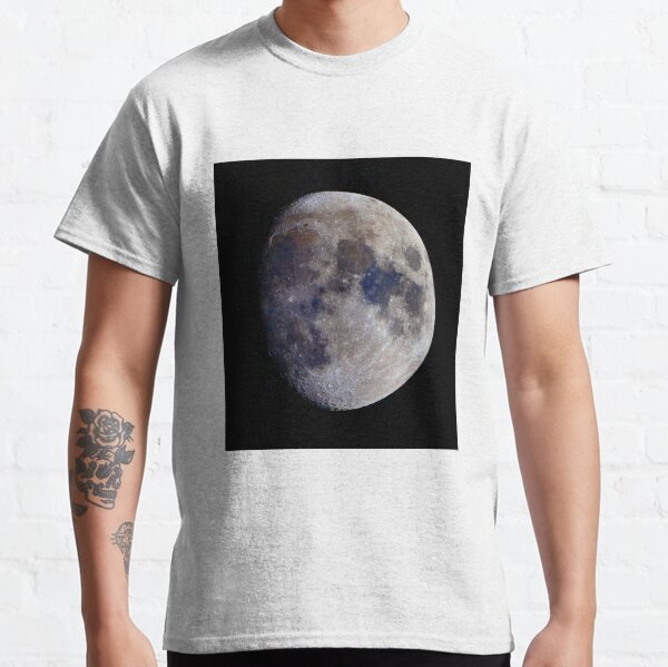 Gibbous Moon in saturated colour Classic T-Shirt