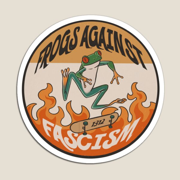 Frogs against fascism Magnet