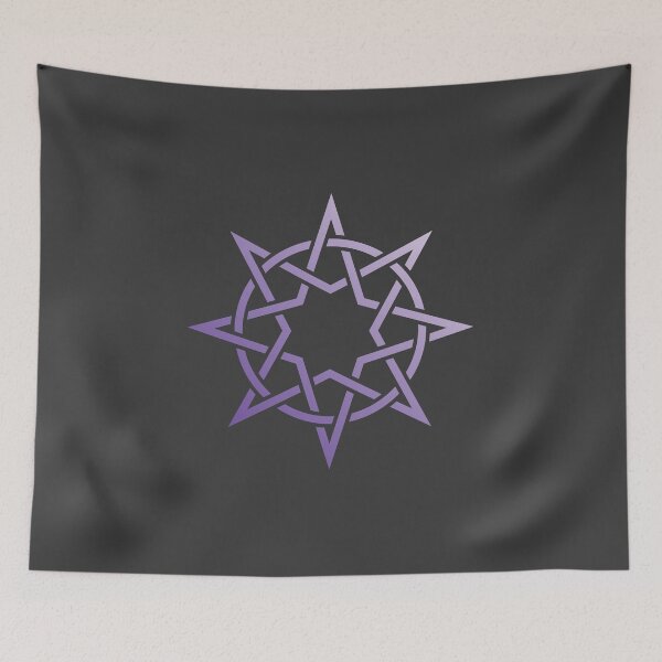 Item preview, Double Star and Circle | Interwoven Design | Purple designed and sold by npdstudio.