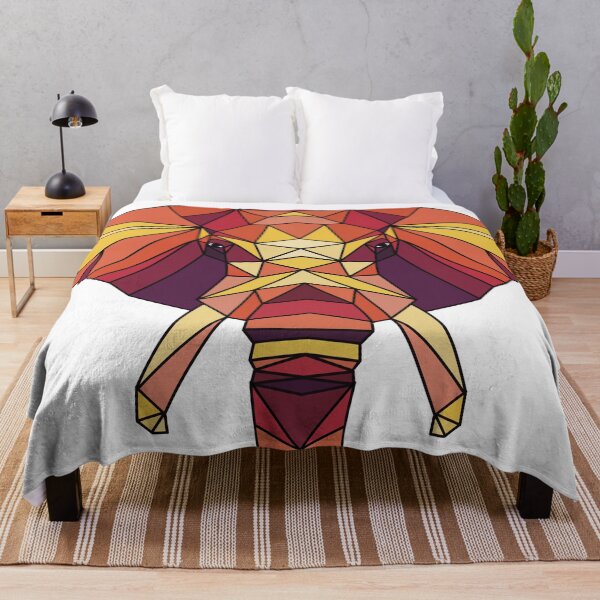 Item preview, Geometric Elephant - Red Yellow designed and sold by Geometricshow.