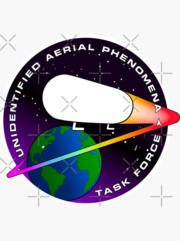 Thumbnail 3 of 3, Sticker, Unidentified Aerial Phenomena Task Force (UAPTF) Tic Tac designed and sold by Dan Zetterström.