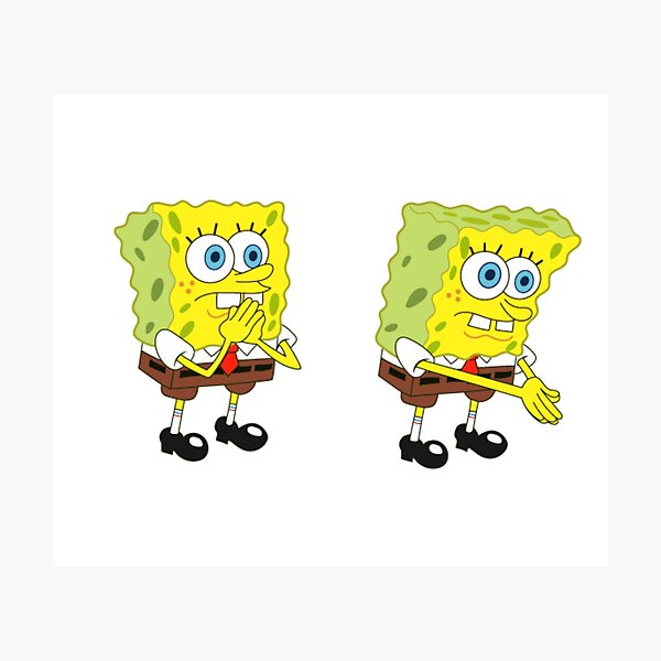 Dank Meme Photographic Prints Redbubble - spongebob and patrick morph set roblox