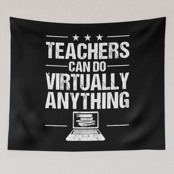 Item preview, Teachers Can Do Virtually Anything Vintage Design Funny Teachers Retro designed and sold by naworas.