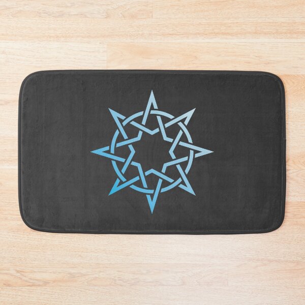 Item preview, Double Star and Circle | Interwoven Design | Blue designed and sold by npdstudio.