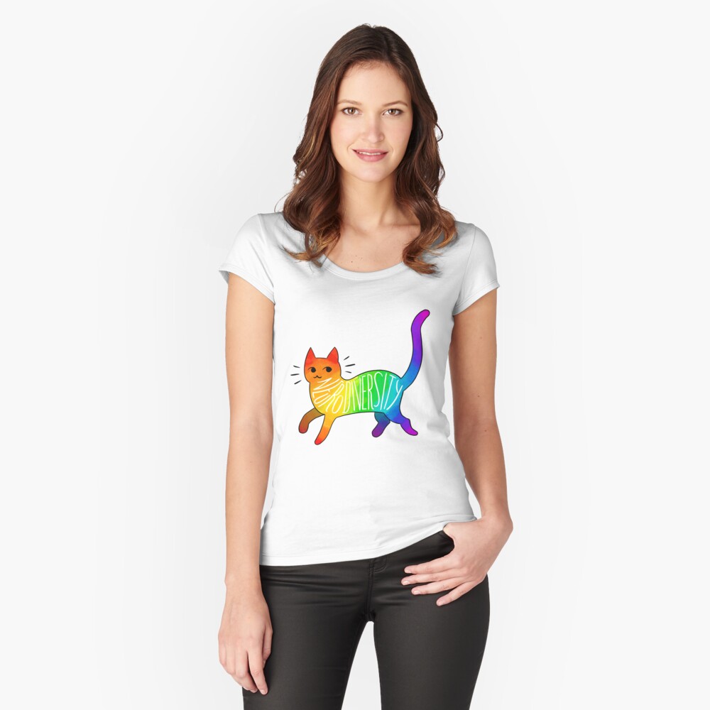 Vista previa del artículo con la obra «Camiseta entallada de cuello ancho», diseñado y vendido por JezWeCan.