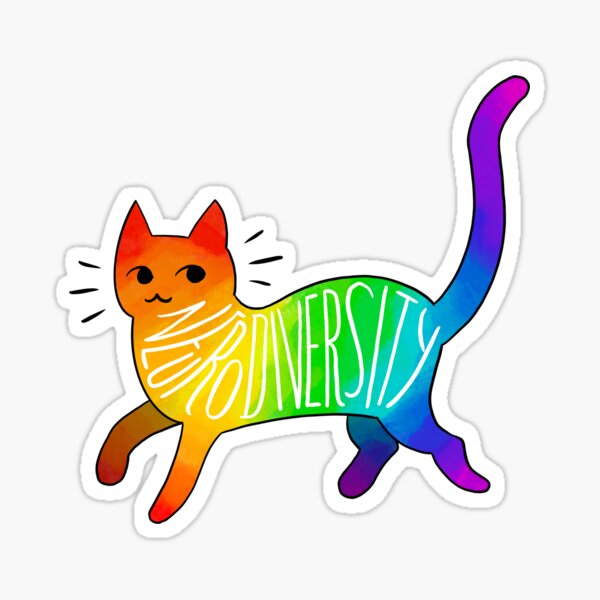 Artikel-Vorschau von Neurodiversität Cat, designt und verkauft von JezWeCan.