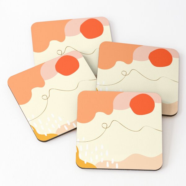 Item preview, Abstract sunset in the mountains, pastel designed and sold by SoulLiving.