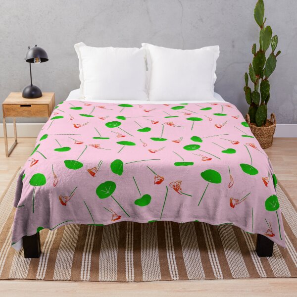 Artikelvorschau, Minimalistisches Kapuzinerkresse-Blumen-Blumenmuster (auf rosa) entworfen und verkauft von Davey's Designs.