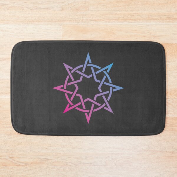 Item preview, Double Star and Circle | Interwoven Design | Blue and Magenta designed and sold by npdstudio.
