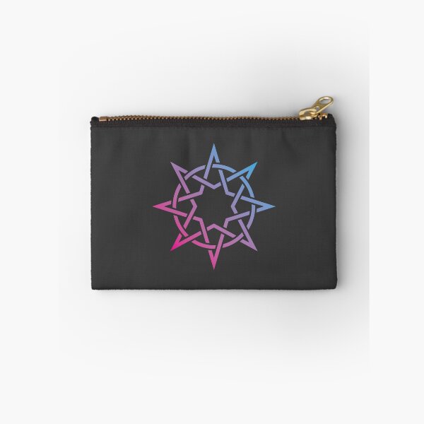 Item preview, Double Star and Circle | Interwoven Design | Blue and Magenta designed and sold by npdstudio.
