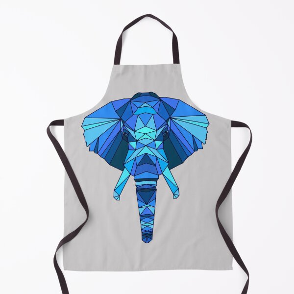 Item preview, Geometric Elephant - Blue designed and sold by Geometricshow.