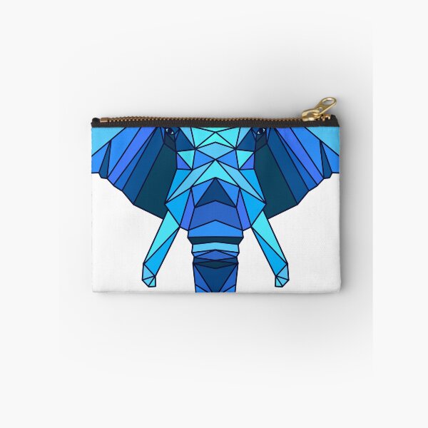 Item preview, Geometric Elephant - Blue designed and sold by Geometricshow.