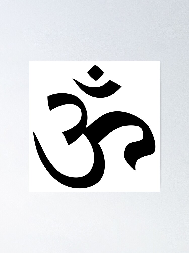 WHITE 4/" Laptop Sticker OHM Symbol Om Yoga Meditation Car Decal
