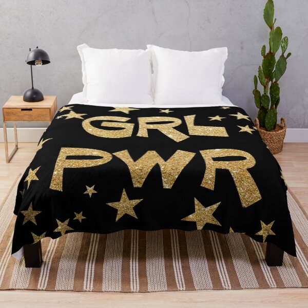 Item preview, Grl Pwr - girl power in gold glitter design designed and sold by Nicole Bleck.