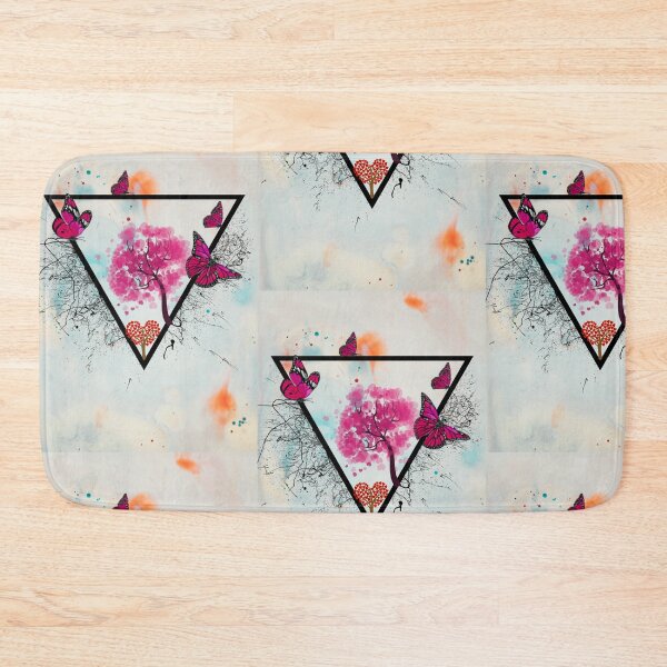 Item preview, Triangle pink abstract art digital designed and sold by WEShop23.