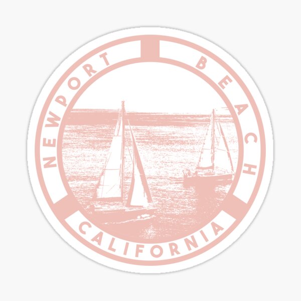 newport beach sticker stickers brandy Sticker