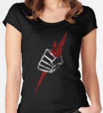 Pride "Fist" Distressed Women's Fitted Scoop T-Shirt