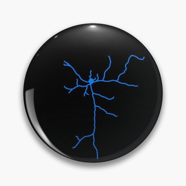 Item preview, Blue fluorescent neuron drawing designed and sold by kzsg.