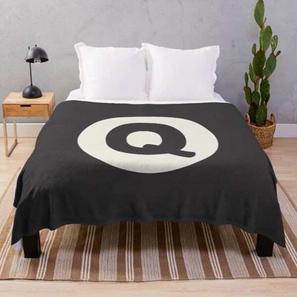 Item preview, letter q black designed and sold by ZiphGames.