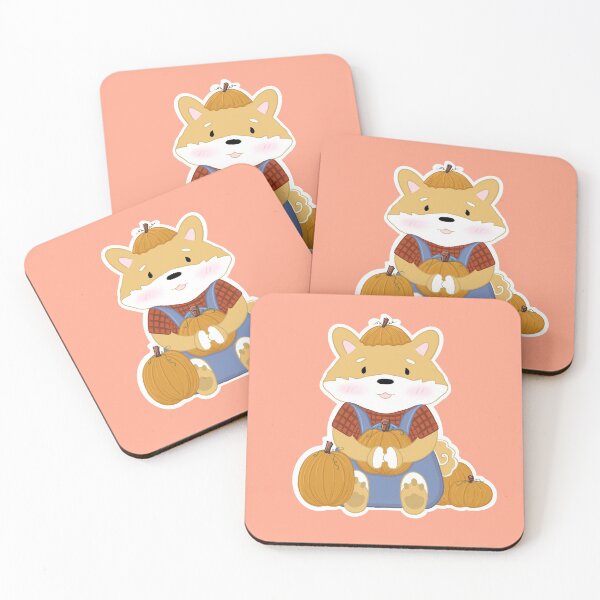 Item preview, Fall Pumpkin Picking Shiba (Tan) designed and sold by x3wolfii.