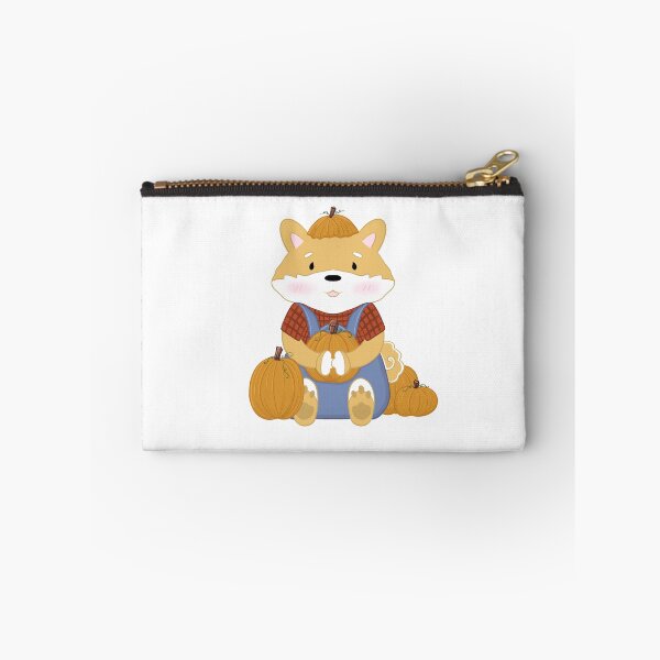 Item preview, Fall Pumpkin Picking Shiba (Tan) designed and sold by x3wolfii.