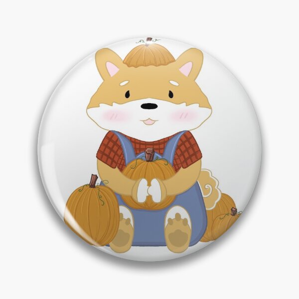 Item preview, Fall Pumpkin Picking Shiba (Tan) designed and sold by x3wolfii.