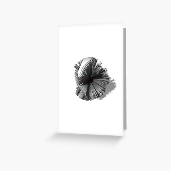 Cool 3D Spiky Sphere Greeting Card