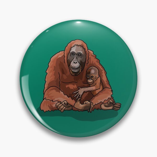 Artikelvorschau, Orang-Utan-Mutter und Baby entworfen und verkauft von Pongidae.