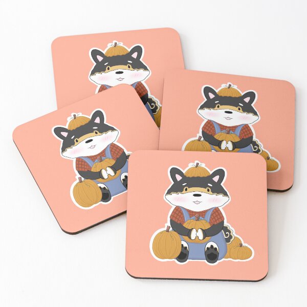 Item preview, Fall Pumpkin Picking Shiba (BlkTan) designed and sold by x3wolfii.