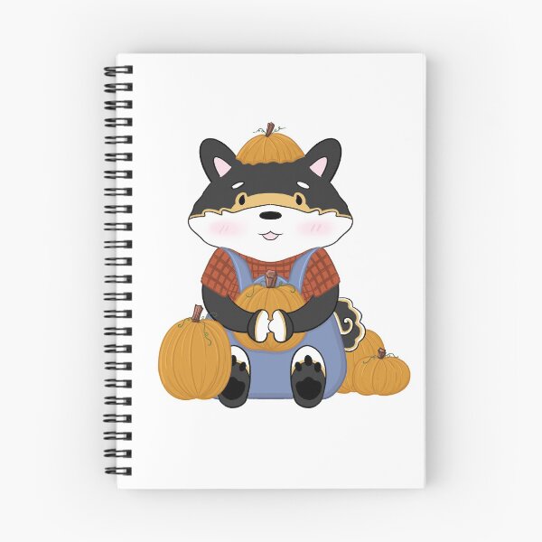 Item preview, Fall Pumpkin Picking Shiba (BlkTan) designed and sold by x3wolfii.