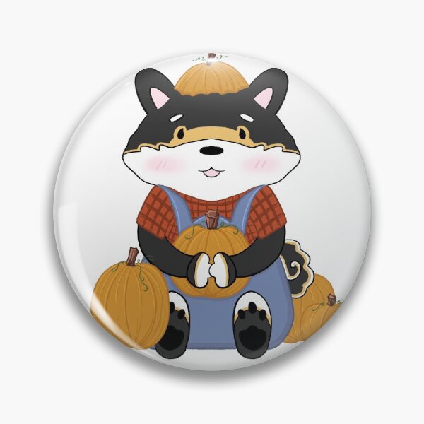 Item preview, Fall Pumpkin Picking Shiba (BlkTan) designed and sold by x3wolfii.