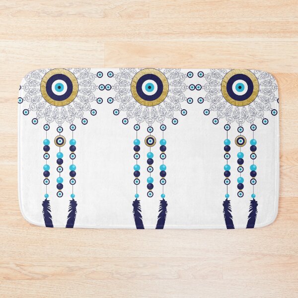 Item preview, Boho Chic Evil Eye Mandala Dream Catcher designed and sold by HotHibiscus.