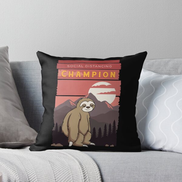 Item preview, Sloth Social Distancing World Champion designed and sold by Space Fox.