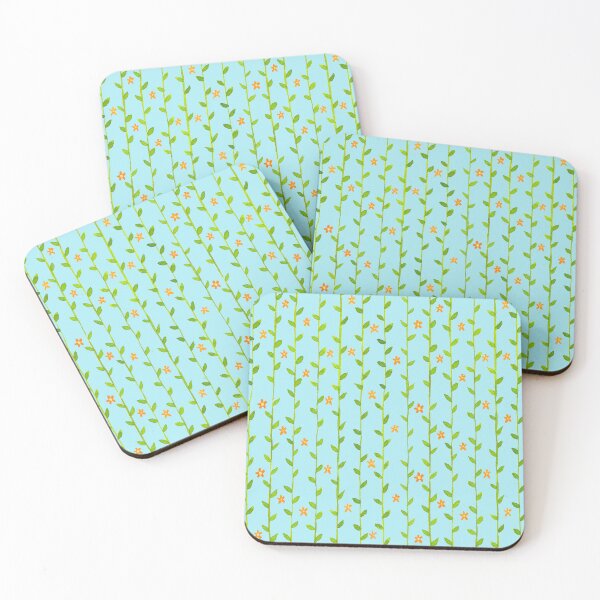 Item preview, Watercolor Floral Vines Pattern - Orange & Green designed and sold by monitdesign.