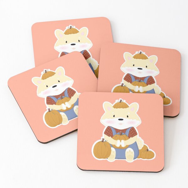 Item preview, Fall Pumpkin Picking Shiba (Cream) designed and sold by x3wolfii.