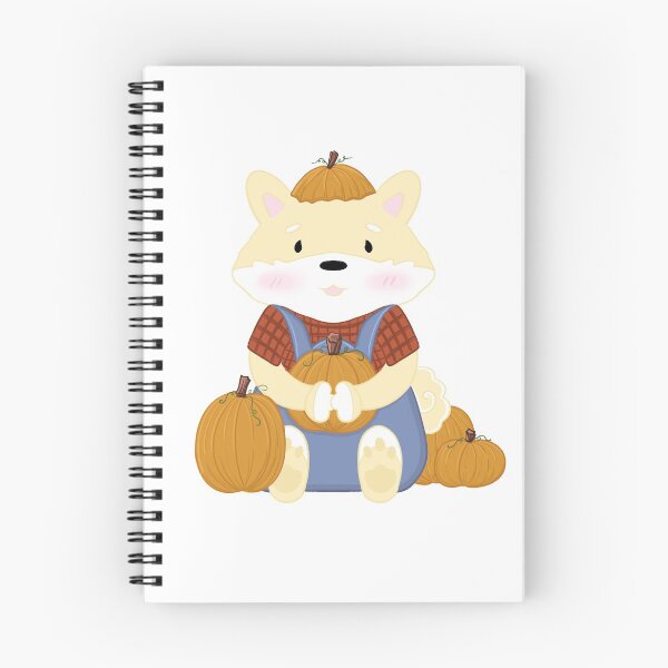 Item preview, Fall Pumpkin Picking Shiba (Cream) designed and sold by x3wolfii.