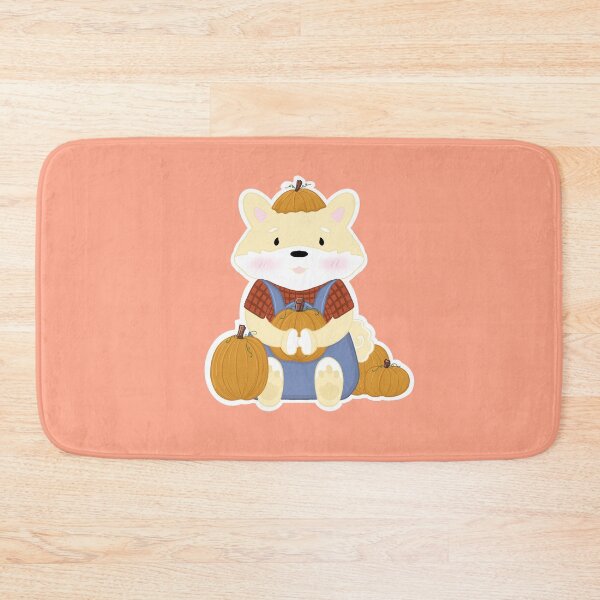 Item preview, Fall Pumpkin Picking Shiba (Cream) designed and sold by x3wolfii.