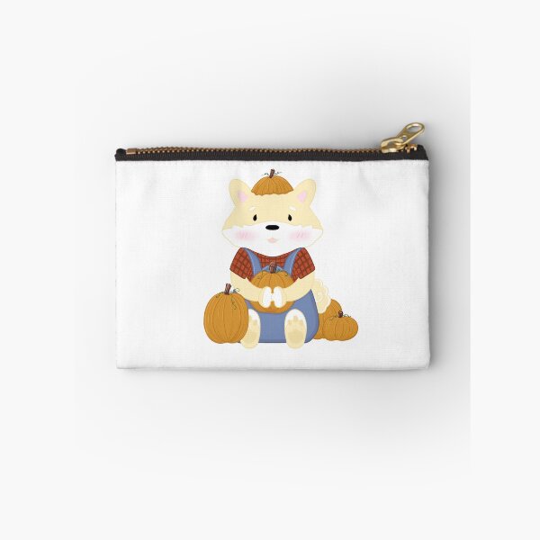 Item preview, Fall Pumpkin Picking Shiba (Cream) designed and sold by x3wolfii.