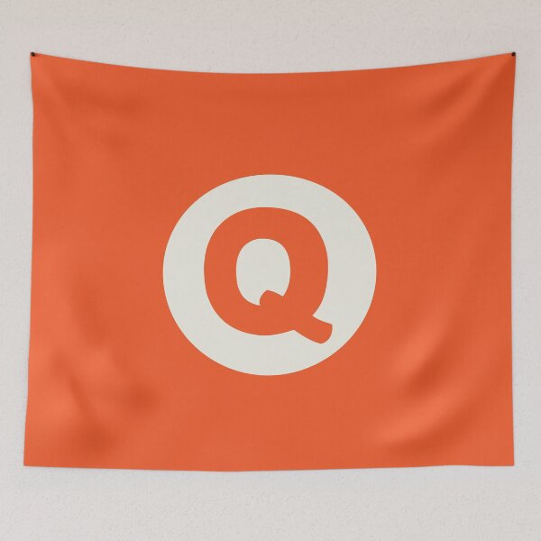 Aperçu de l'œuvre lettre q orange créée et vendue par ZiphGames.