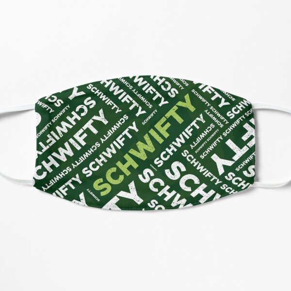 SCHWIFTY Text Pattern Flat Mask